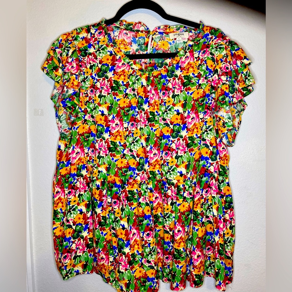 💥BOGO💥 Umgee Floral Babydoll Style Top